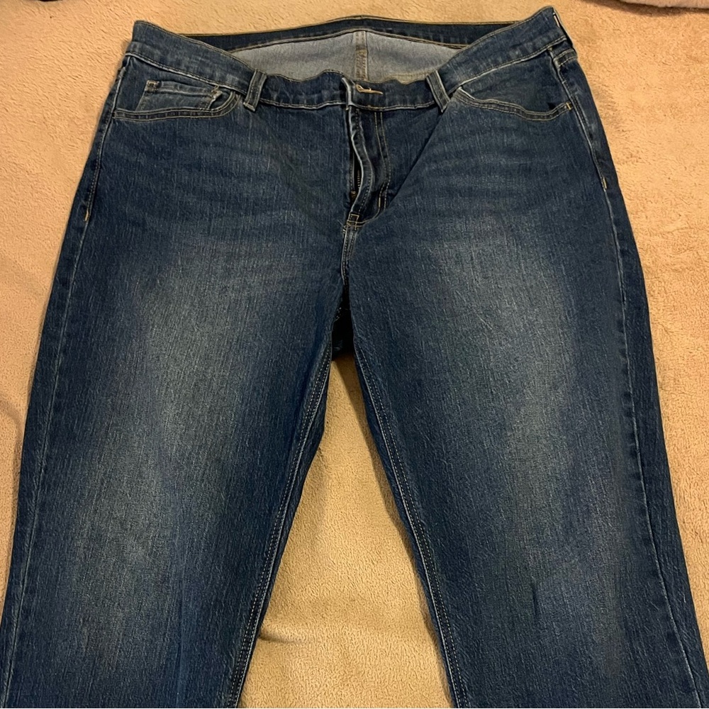 Old Navy Women's Dark Blue Boyfriend Jeans